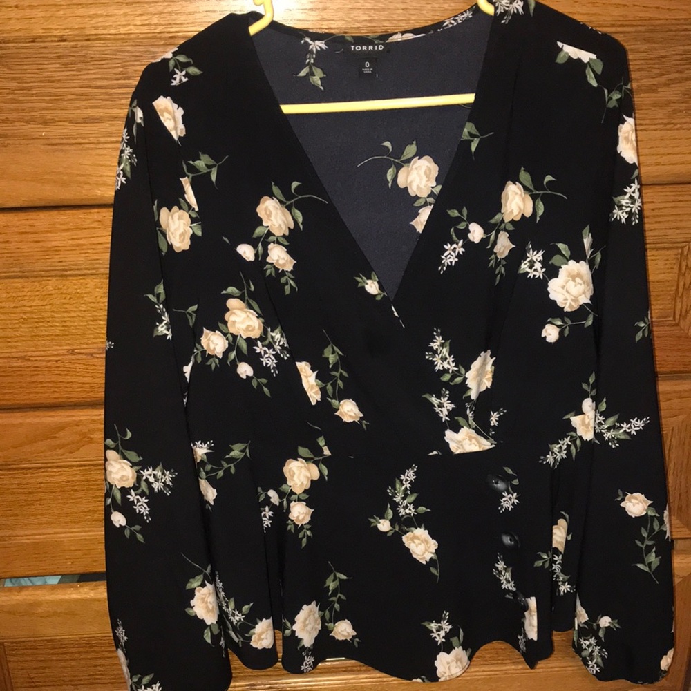 Dress shirt fitted top section flair bottom